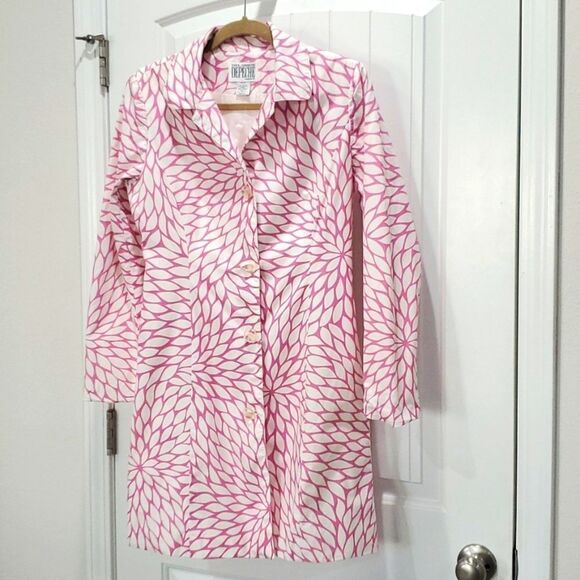 Yves Cossette Depeche Mode Vintage Pink Coat, Size 6 - Picture 1 of 6